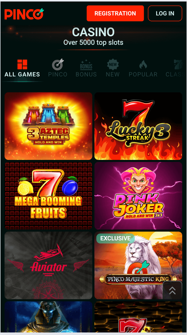 pinco casino online